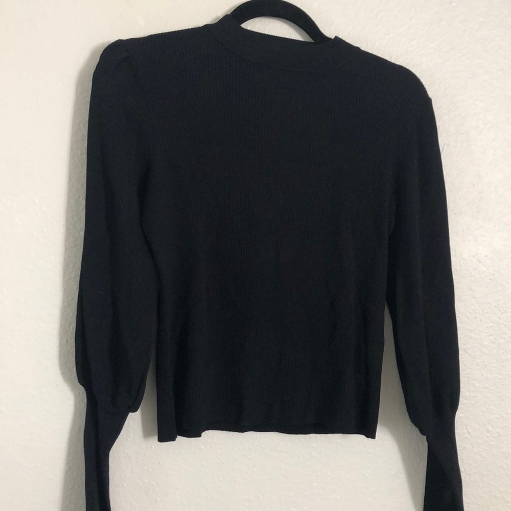 Ribbed knit sweater